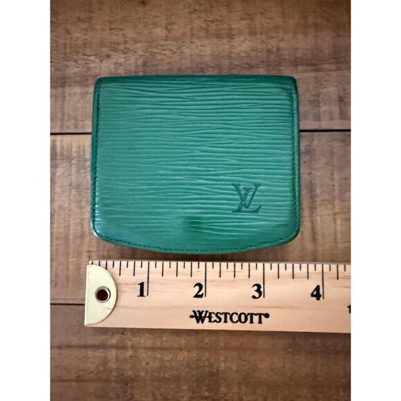 Louis Vuitton Coin Purse Wallet Epi Leather Mens Womens Made in Spain Monogram - Picture 7 of 10